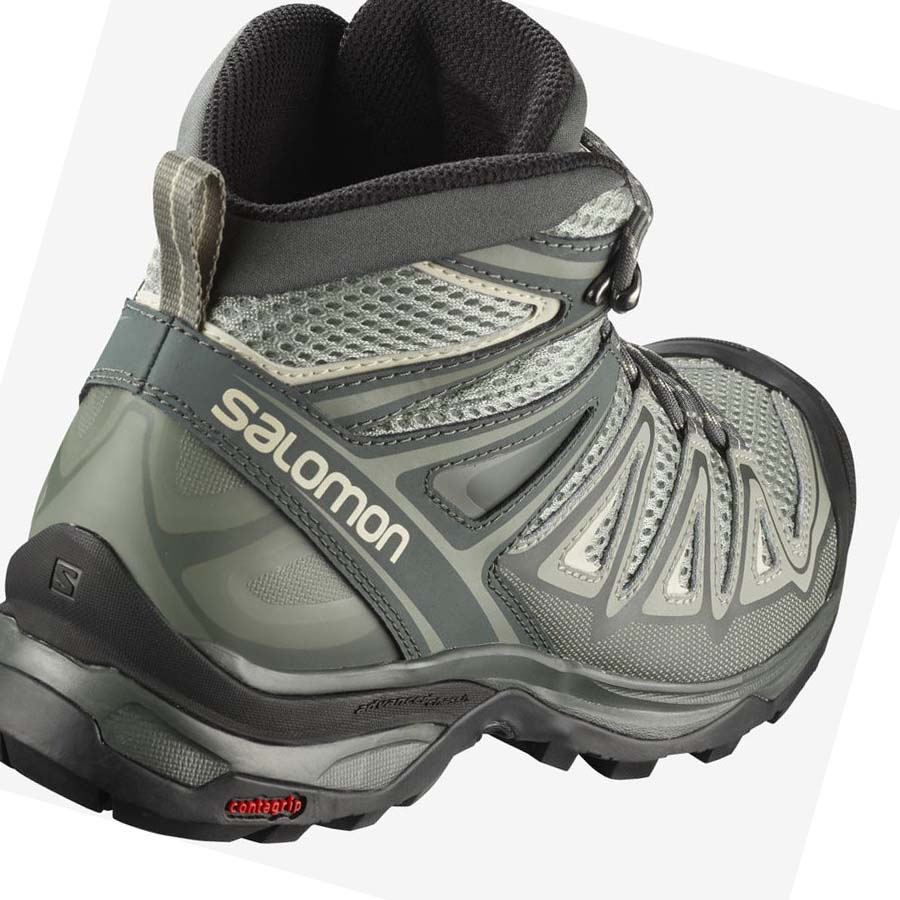 Salomon WoX ULTRA MID 3 AERO Túracipő Női Szürke Barna | HU 2794AHK